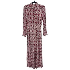 Anthropologie Women's 2 Multicolor Floral Loveland Retro Wide Leg Jumpsuit EUC